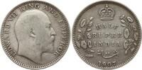 Indien 1/2 Rupie Edward VII., 1901 - 1910, Calcutta -