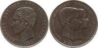 Belgien, Königreich 10 Centimes Leopold I., 1831 - 1865, v. Wiener, Hochzeit -