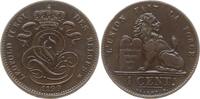 Belgien, Königreich 1 Centime Leopold II., 1865 - 1909, frz. -