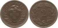 Schweiz 2 Rappen 1866 TTB+