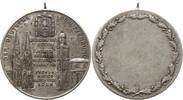 Köln, Stadt Tragbare versilberte Bronzemedaille auf die Proklamation der Wiedergründung des Deutschen Schützenbundes, Dom -