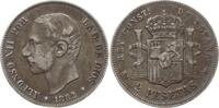Spanien, Königreich 2 Pesetas Alfonso XII., 1874 - 1885, Madrid -