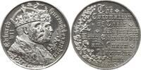 Großbritannien Zinnmedaille Edward VII., 1901-1910, ohne Sign., Coronation Medal, Edward und Alexandra -
