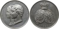 Großbritannien, Königreich Zinnmedaille Victoria, 1837 - 1901, v. Dodd & Son, Hochzeit Prince of Wales und Alexandra -