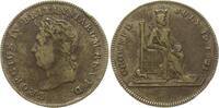Großbritannien Messing - Jeton George IV., 1820 - 1830, auf seine Krönung -