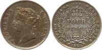 British Guiana and West Indies 4 Pence Victoria, 1837 - 1901 -