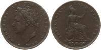 Großbritannien Farthing (1/4 Penny) George IV., 1820 - 1830 -