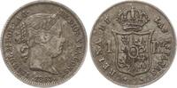 Spanien, Königreich 1 Real Isabel II., 1833 - 1868, Sevilla -
