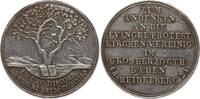 Baden, Großherzogtum, Stadt Heidelberg Silbermedaille Ludwig, 1818-1830, v. Doell, auf die Vereinigung evangelischer Kirchen in Baden -