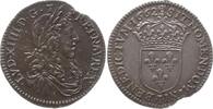 Frankreich, Königreich 1/12 Ecu au buste juvénile Louis XIV., 1643 - 1715, Limoges -