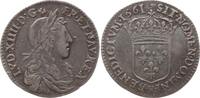 Frankreich, Königreich 1/12 Ecu au buste juvénile Louis XIV., 1643 - 1715, Villeneuve Saint Andre -