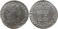 Frankreich, Königreich 1/12 Ecu du Dauphiné au buste juvénile Louis XIV., 1643 - 1715, Grenoble -