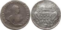 Russland 10 Kopeken (Grivennik) Elisabeth I., 1741 - 1761, Moskau, Roter Münzhof, Jz. aus 1741 geändert -
