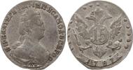 Russland 15 Kopeken Katharina II., 1762 - 1796, St. Petersburg -