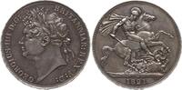 Großbritannien 1 Crown George IV., 1820 - 1830, SECUNDO -