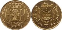 Großbritannien Vergoldete Medaille Elisabeth II., 1952 - 2022, Golden Jubilee -