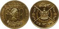 Großbritannien Vergoldete Medaille Elisabeth II., 1952 - 2022, Golden Jubilee -