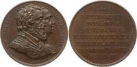 Frankreich, Königreich Bronzemedaille Louis XVIII., 1814 - 1824, v. Gayrard, Restaurierung der Statue für Henri IV. -