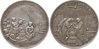 Nürnberg, Stadt Silbermedaille (ggf. Abschlag eines Doppeldukaten) v. G. Hautsch, Taufmed., HIER WIRD DER LEIB ALLEIN / HIER AVCH DIE SEELE REIN -