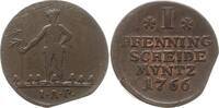 Braunschweig-Calenberg-Hannover 1 Pfennig Georg III., 1760 - 1820, Zellerfeld -