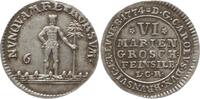 Braunschweig-Wolfenbüttel 6 Mariengroschen Feinsilber Karl I., 1735 - 1780, Zellerfeld -
