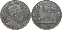 Äthiopien 1 Birr Menelik II., 1889 - 1913, Paris -