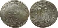 Brandenburg-Ansbach 2/3 Taler Johann Friedrich, 1667 - 1686, Schwabach, Typ mit breitem Wappen -