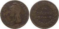 Frankreich, 1. Republik, Directoire/Consulat 1 Décime Straßburg -