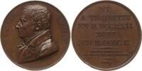 Königreich Frankreich, Stadt Paris Bronzemedaille v. Dubour, a.d. Mediziner u. Histologen Marie Francois Xavier Bichat, 1771-1802 -
