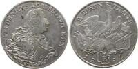Preußen, Königreich 1/2 Taler Friedrich II., 1740 - 1786, Breslau, Kerbrand -