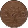 Schweiz - Montreux Einseitige Bronzemedaille v. Schlütter, auf den Golfclub MONTREUX GOLF LINKS -