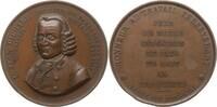 Schweiz - Neuchatel (Neuenburg) Große Bronzemedaille v. Landry, Daniel Jeanrichard, 1665-1741, gen. Bressel, Begr. der Uhrenindustrie -