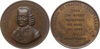 Schweiz - Neuchatel (Neuenburg) Große Bronzemedaille v. Landry, Daniel Jeanrichard, 1665-1741, gen. Bressel, Begr. der Uhrenindustrie -