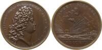 Frankreich, Königreich Bronzemedaille Louis XV., 1715 - 1774, v. Duvivier, JUBET SPERARE, Brb. Philippe duc d'Orléans -
