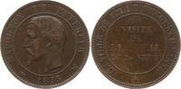 Frankreich, Kaiserreich Module de 10 Centimes Napoleon III., 1852 - 1870, Visite de la Monnaie de Lille -