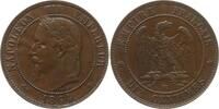 Frankreich, Kaiserreich 10 Centimes Napoleon III., 1852 - 1870, Straßburg -
