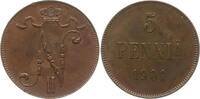 Finnland 5 Penniä Nikolaus II., 1894 - 1917 -