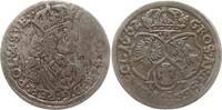 Polen, Königreich 6 Groschen (6 Gröscher , Szostak) Johann II. Kasimir, 1648 - 1668, Bromberg, Münzmeister Thomas Tympf -