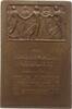 Königreich Württemberg, Stadt Suttgart Bronzeplakette v. Mayer & Wilhelm, Neujahrsplakette -