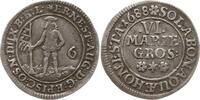Braunschweig-Calenberg-Hannover 6 Mariengroschen Ernst August, 1679 - 1698, Zellerfeld -