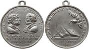 Sachsen, Königreich Tragbare Zinnmedaille a.d. 3. Säkularfeier der Augsburger Konfession, Brb. Luther u. Melanchton -