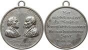 Sachsen, Königreich Tragbare Zinnmedaille a.d. 3. Säkularfeier der Augsburger Konfession, Brb. Luther u. Melanchton -