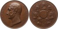 Belgien, Königreich, Brüssel, Stadt Große Bronzemedaille Leopold I., 1831-1865, v. Jouvenel, Gründung der Académie Royale de Médecine -