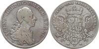 Brandenburg-Ansbach Konventionstaler Christian Friedrich Karl Alexander, 1757 - 1791, Schwabach -