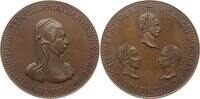 Frankreich, Königreich Bronzemedaille v. Guillaume Martin, 1558 - 1590, auf Katharina von Medici und ihre 3 Söhne -