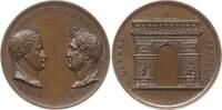 Frankreich, Königreich Bronzemedaille Louis Philippe I., v. Montagny, Inauguration de l’Arc de Triomphe -