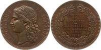 Frankreich, 3 Republik, Stadt Paris Bronzemedaille v. Barre, Exposition Universelle, Administration des Monnaies et Médailles -