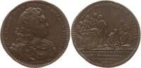 Frankreich, Königreich Bronzejeton Louis XV., auf Hyacinthe-Théodore Baron, Dekan der medizinischen Fakultät -