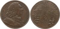 Frankreich, Königreich Bronzejeton Louis XV., v. Duvivier, a. Jean-Baptiste Boyer, Dekan der medizinischen Fakultät -