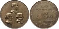 Frankreich, Consulat, Stadt Amiens Große Bronzegussmedaille v. Jeuffroy, a.d. Frieden von Amiens, Konsule Bonaparte, Cambacérès und Lebrun -